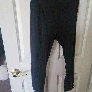 SO Black Cotton Blend Leggings